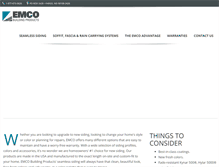 Tablet Screenshot of emcobuildingproducts.com